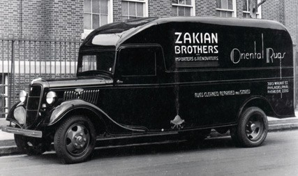 An early Zakian Brothers delivery truck when the business was located on Walnut Street in Philadelphia.
