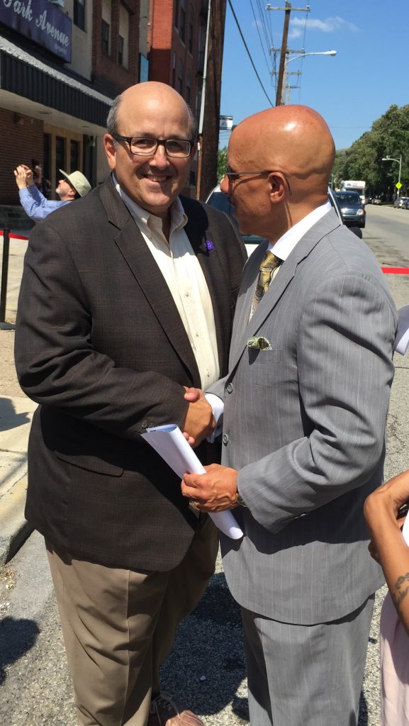 Bob Zakian with Senator Hughes